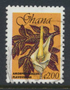 Ghana  SC# 2104A Used   Flowers  see details and scan