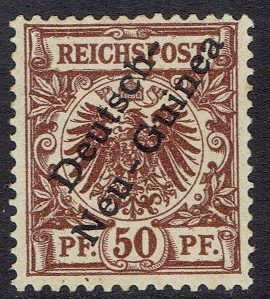 GERMAN NEW GUINEA 1897 EAGLE OVERPRINTED 50PF 