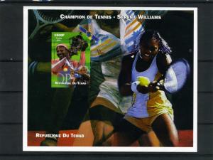 Chad 2002 Tennis SERENA WILLIAM Souvenir Sheet Perforated Mint (NH)