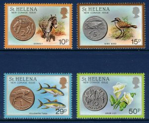 ST HELENA 1984 New Coins; Scott 416-19, SG 442-45; MNH