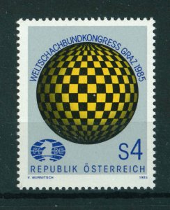 Austria 1985 World Chess Association Congress stamp. MNH. Sg 2063