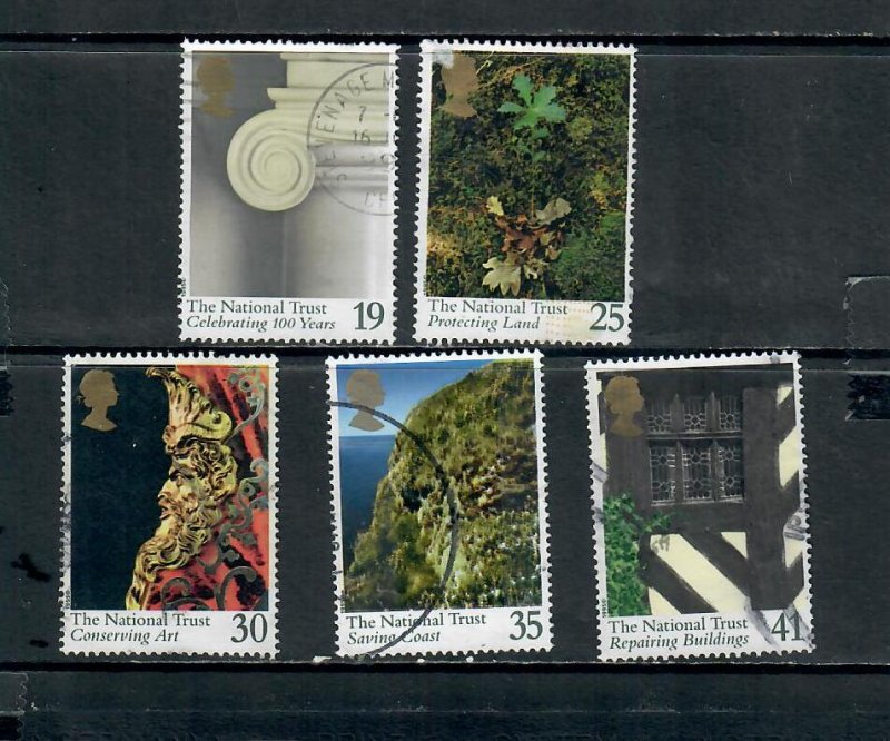 G.B 1995 COMMEMORATIVES  SET  NATIONAL TRUST ISSUE USED  h 281122