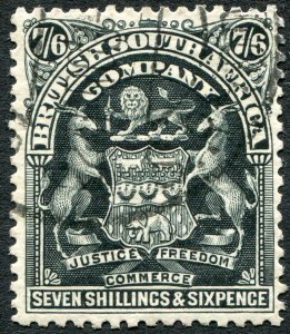 Rhodesia 1901 7s 6d black SG88 used