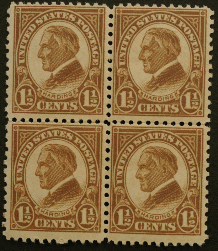 United States #633 Block Four VLH