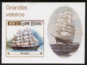 Guinea - Bissau 2015Sailing  Ships #1 imperf deluxe sheet...