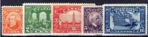 Canada 141-145 MH cv$40.00