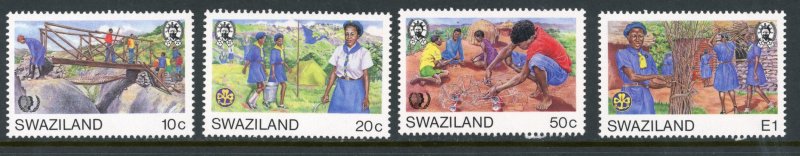 Swaziland 485-488 MNH 1985 Girls Guide Movement