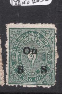 India Travancore SG O10 Watermark Inverted, Reversed MNG (1dij)