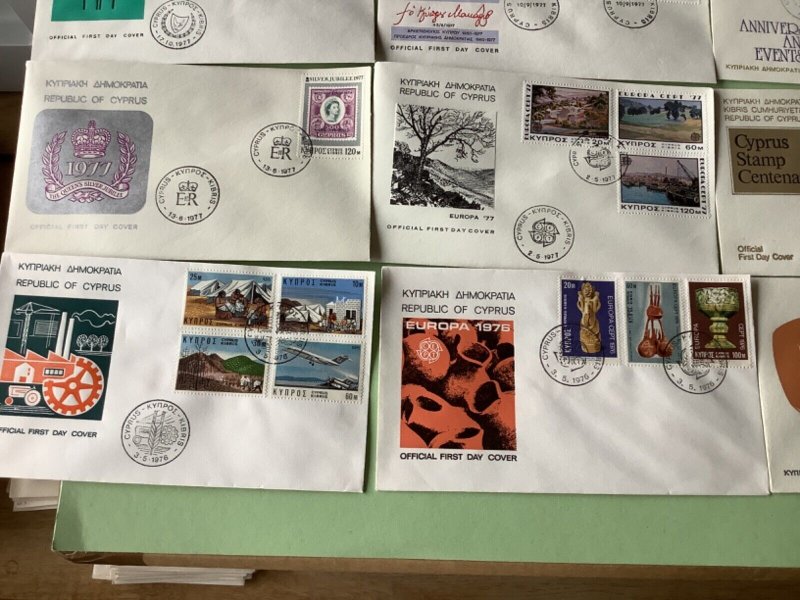 Cyprus first day covers 16 items Ref A1907