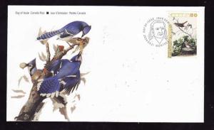 Canada-Sc#2040-stamp on FDC-2004-Audubon's Birds-