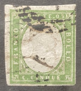 AlexStamps SARDINIA #10 VF Used Genuine