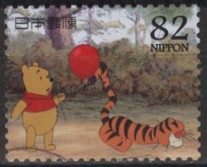 Japan 3685d (used) 82y Winnie the Pooh with Tigger (2014)