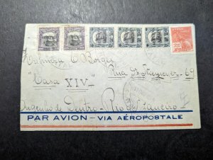 1929 Brazil Airmail Cover Natal to Rio De Janeiro