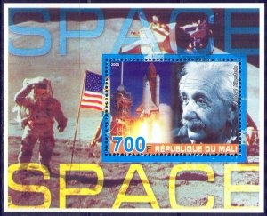 Mali 2005 Space Albert Einstein (I) S/S MNH