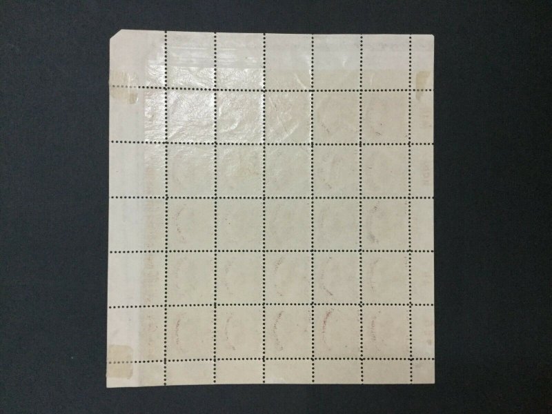 MOMEN: US #630 WHITE PLAIN SHEET MINT OG **NH** (H IN MARGIN ONLY) #31697