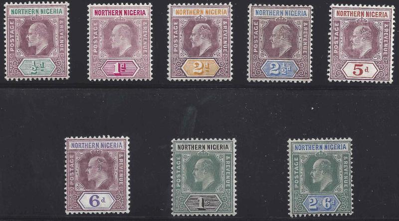 Northern Nigeria 1905 19-26 Set LH CV$252.75