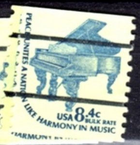 US Stamp #1615Cdxx1.3 MNH - Americana Steinway Grand Piano Coil Sgl.w/ Precancel