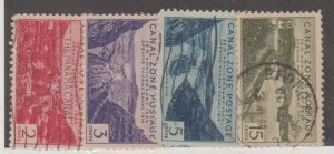 U.S. Scott #121-122-123-131 Canal Zone - Possession Stamps - Used Set