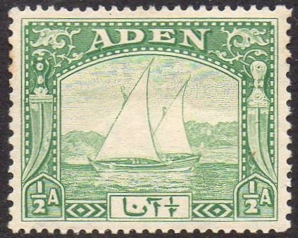 Aden 1937	½a yellow-green (Dhow) MH