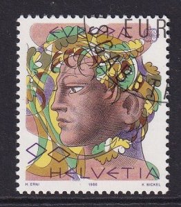 Switzerland   #778 cancelled 1986  Europa  90c man