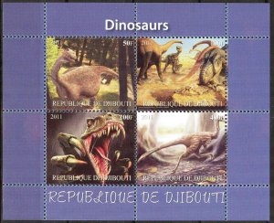 Djibouti 2011 Dinosaurs II Sheet MNH** Cinderella !