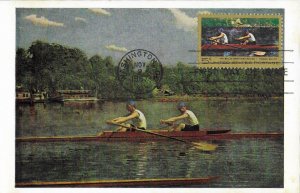 1967 FDC, #1335, 5c Thomas Eakins, postcard