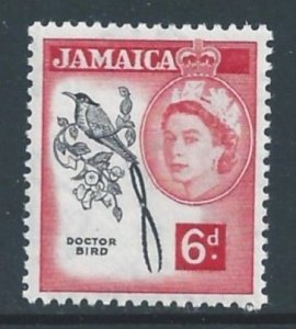 Jamaica #166 NH 6p Queen Elizabeth, Doctor Bird