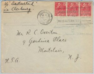 75207 - FRANCE - Postal History - PAQUEBOT COVER - JEANNE D'ARC 1931 Rouen