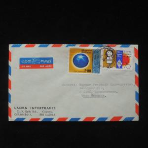 ZS-X875 SRI LANKA - Cover, Girl Guides, Airmail To Germany, 1978