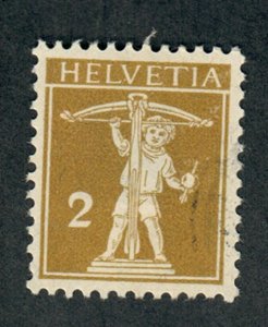 Switzerland #153 used single