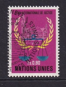 United Nations Geneva  #87 cancelled  1979  international court of justice  80c