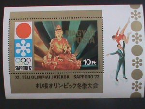 ​HUNGARY- 1971- SC#2122 11TH WINTER OLYMPIC GAMES SAPPORO'72 S/S -MNH -VF