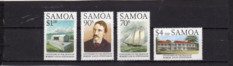 Samoa cent Death of Robert Louis Stevenson MNH