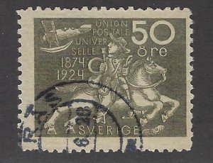 Sweden SC#222 Used F-VF SCV$62.50...Worthy of a close look!!