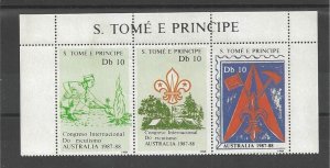 1988 Sao Tome Scout  International Congress Australia