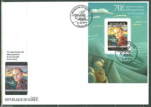 GUINEA 2014 70th ANNIVERSARY OF THE INVASION OF NORMANDY EISENHOWER  S/S FDC