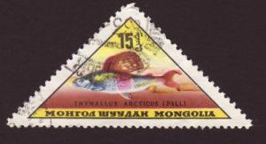 Mongolia 1962 SG#297 15m Fish Thymallus USED.