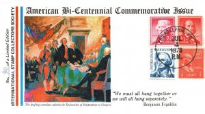 LIMITED EDITION AMERICAN BICENTENNIAL DRAFTING COMMITTEE PHILADELPHIA JULY 1973