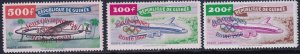 Guinea SC# C24 - C26 fvf/mlh, transportation - plane