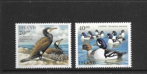 BIRDS - ICELAND #814-15  MNH