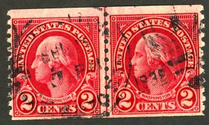 U.S. #599A USED PAIR