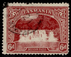 AUSTRALIA - Tasmania EDVII SG250a, 1d rose-red, FINE USED.