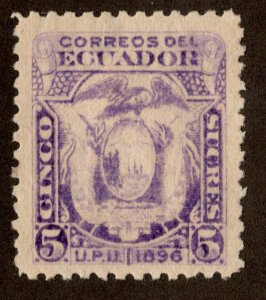 Ecuador Scott 62 Unused hinged.