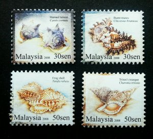 *FREE SHIP Seashells Of Malaysia 2008 Ocean Beach Marine Life Shell (stamp) MNH