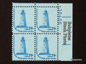 BOBPLATES #1605 Lighthouse Plate Block MNH Dull Gum SCV=$15~See Detail for #/Pos