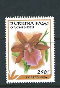 Burkina Faso  #1083-6 MNH VF Orchids