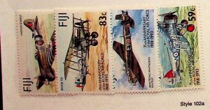 FIJI Sc 687-90 NH ISSUE OF 1993 - AVIATION