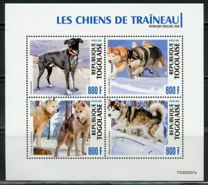 TOGO 2020  SLED DOGS SHEET MINT NH