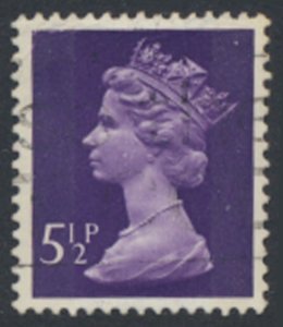 GB Machin 5½p  SC# MH39 Used  2 phos bands  see details & scans