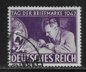 Germany B201 1942 Stamp Day single Used